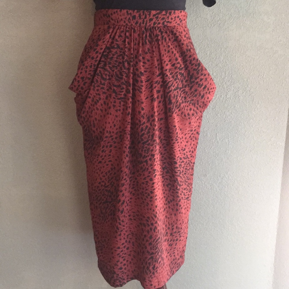 TESS Paris Milano vintage animal print skirt S